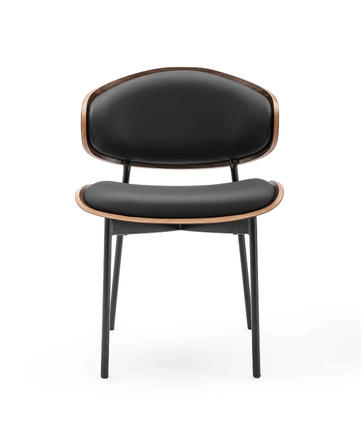 Nordic Black Velvet Chair – Natural Oak Edge Detailing + Matte Black Frame – Contemporary Comfort Seating