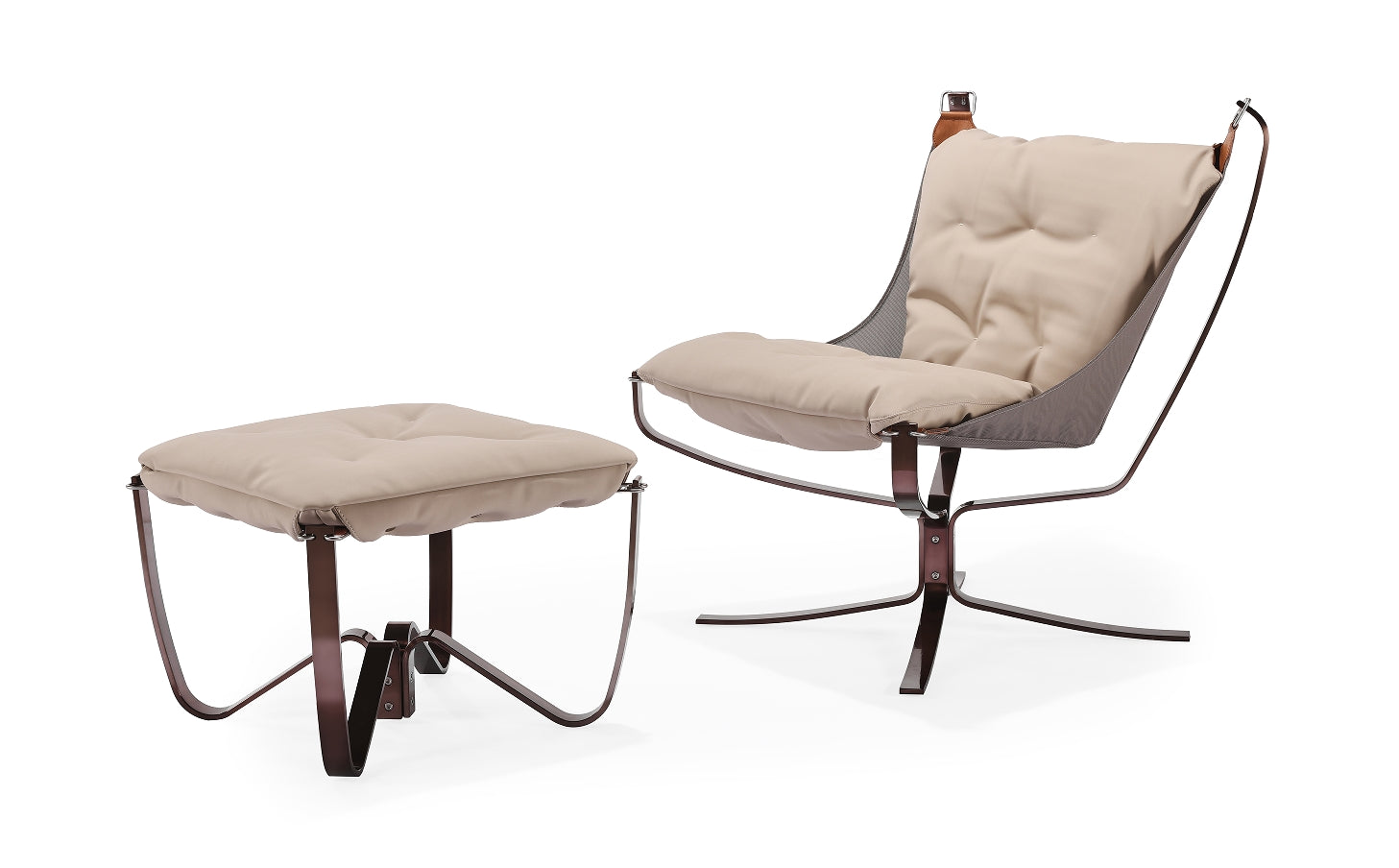 Contemporary Chair & Ottoman Set