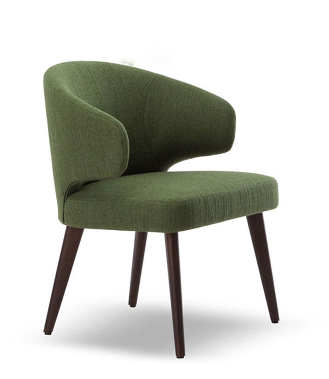 Modern Metal Frame Leather Chair – Green Accent Office & Dining Chair with Cushioned Seat – Minimalist Home & Cafe Furniture