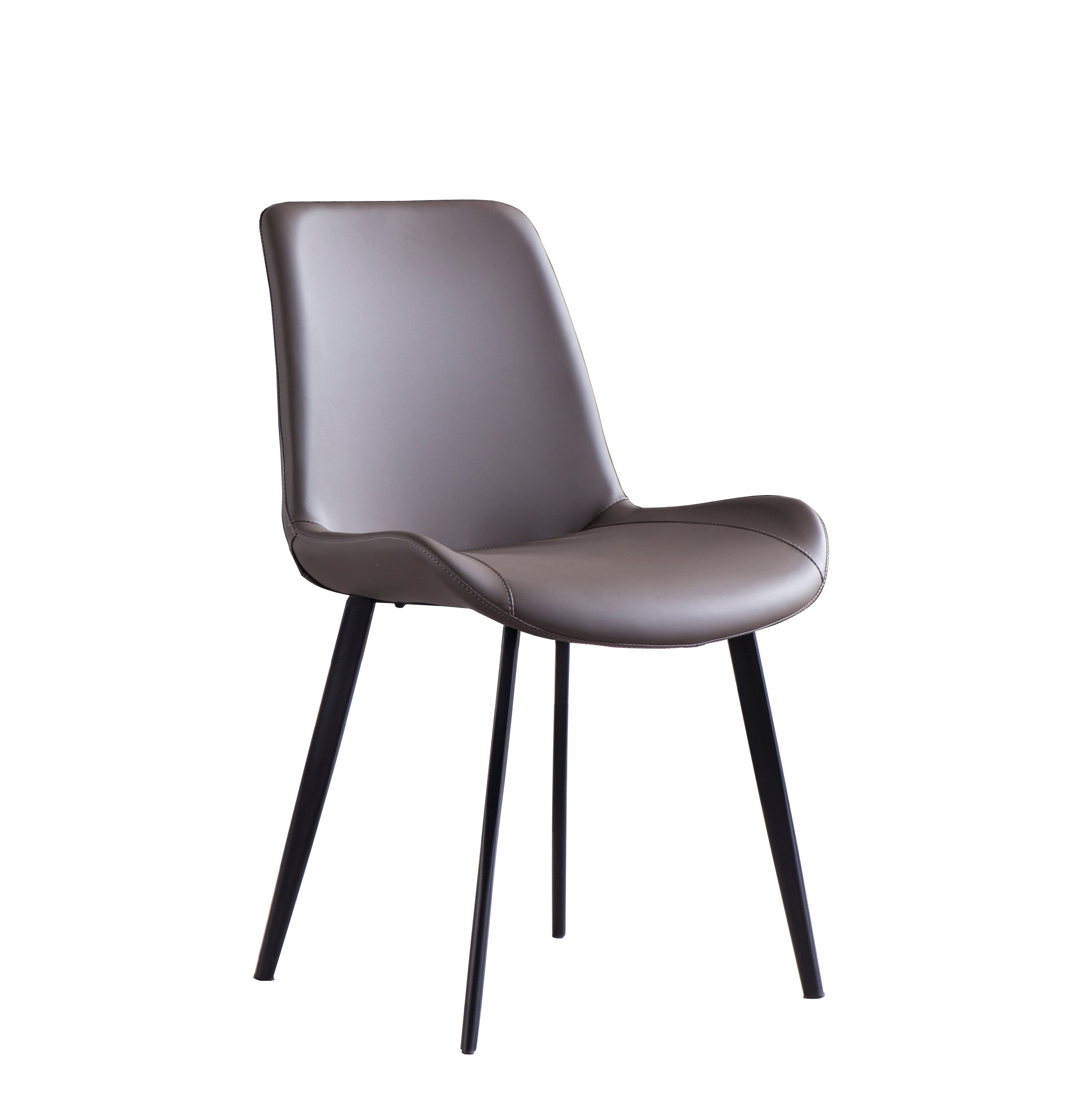 Modern Metal Frame Leather Chair