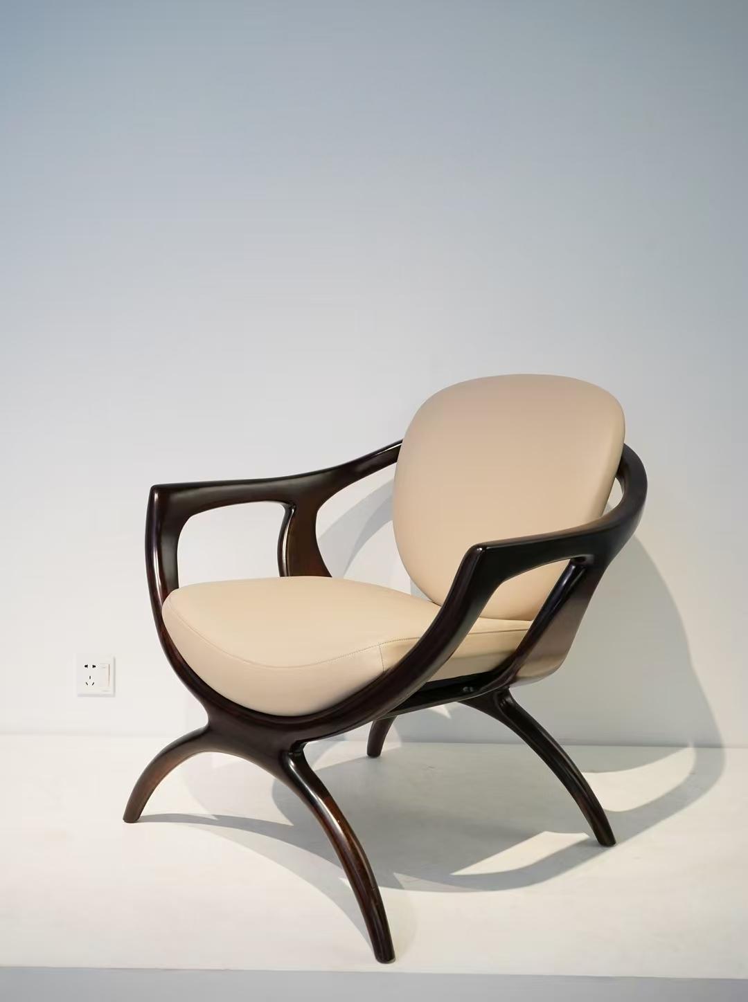Shadow & Silk Modern Lounge Chair
