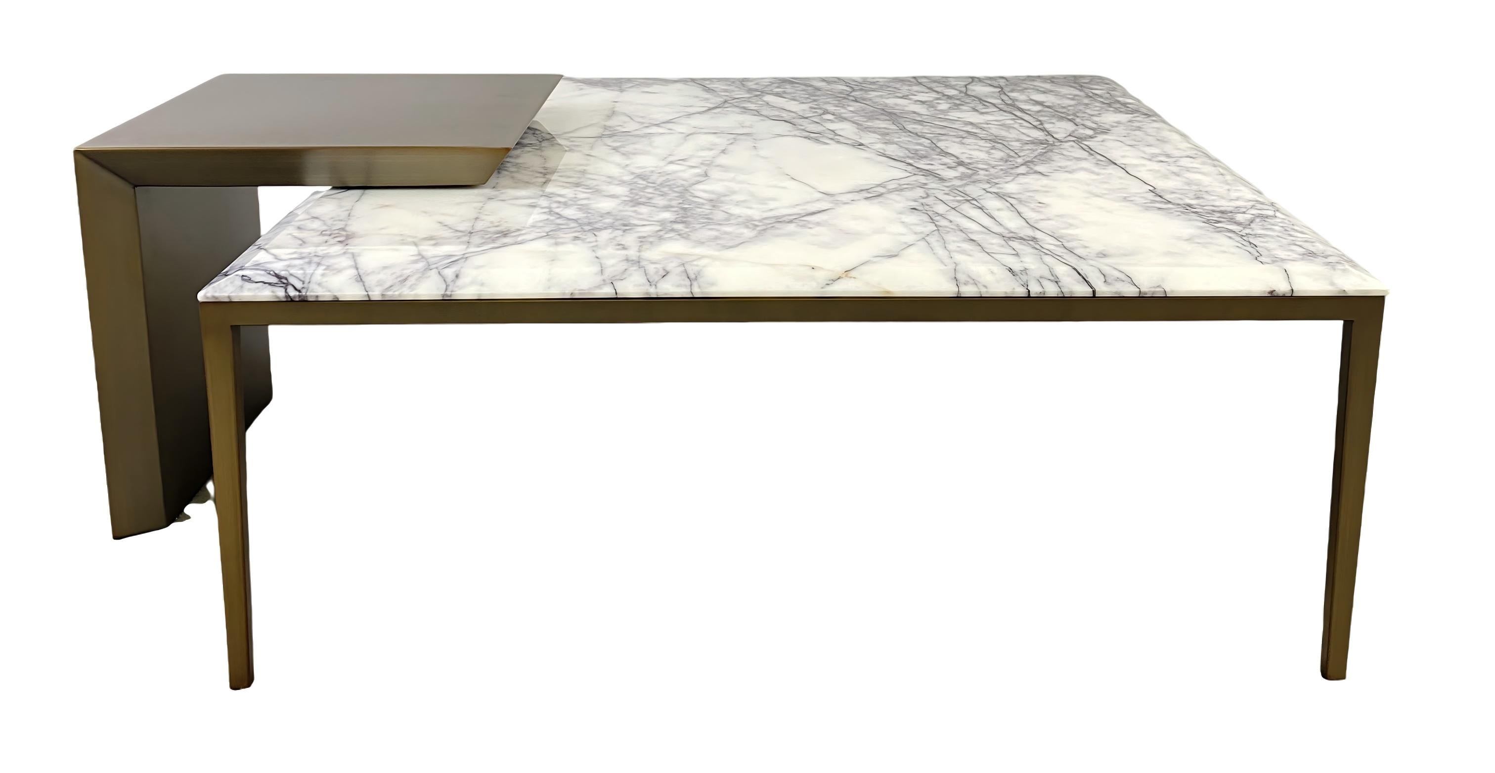 Aura Marble Metal Table