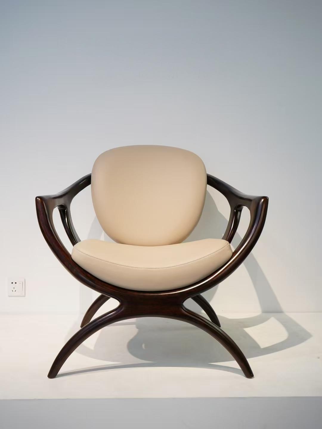 Shadow & Silk Modern Lounge Chair