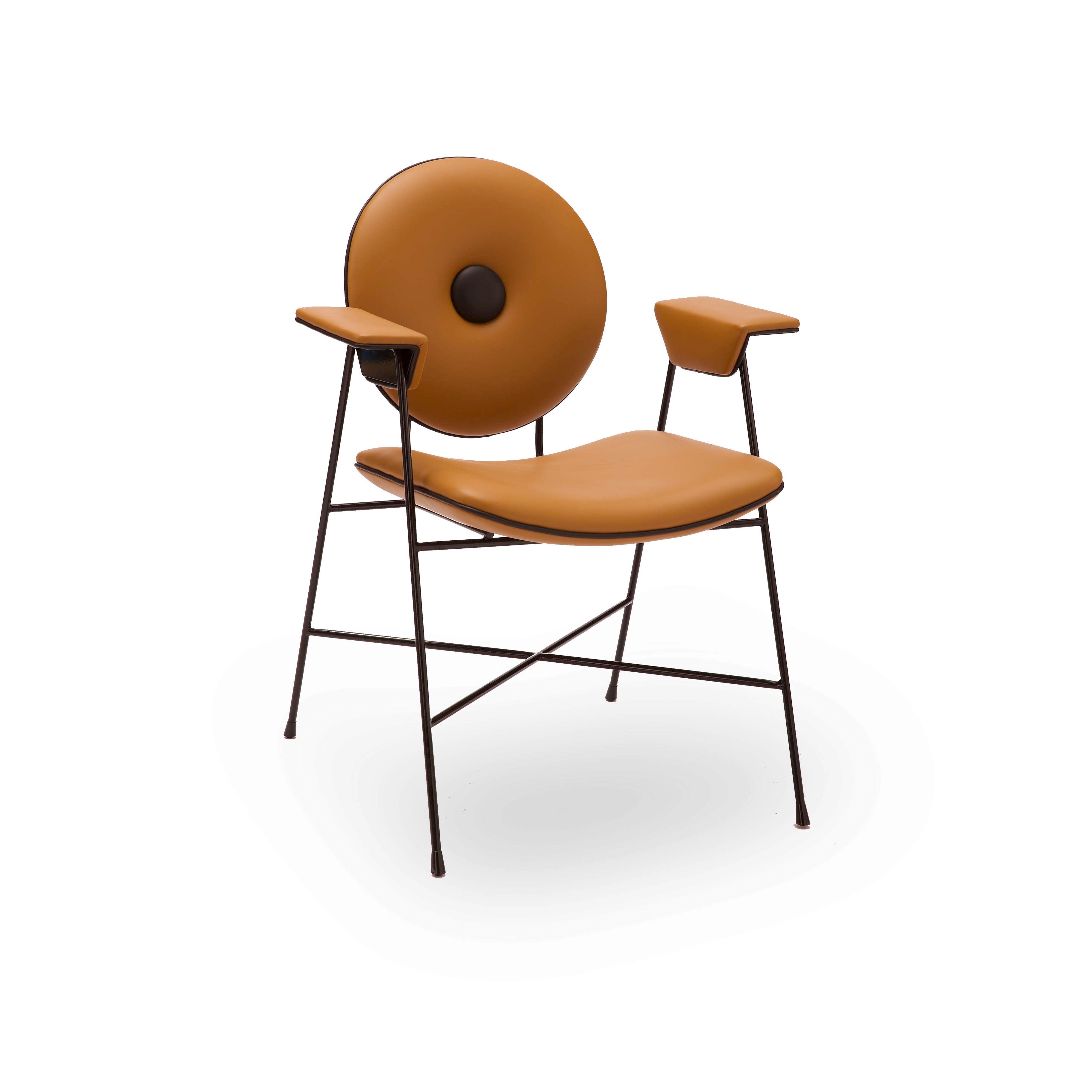 Modernist Bar Stool – solid wood Frame with Linen Upholstery – Clean-Lined Elevated Seating"