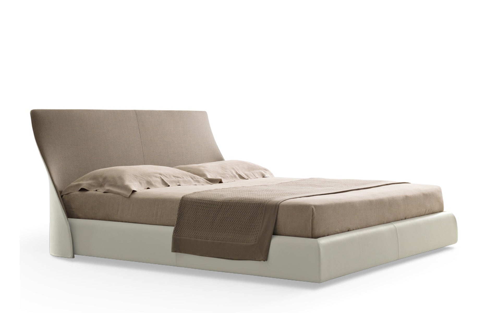 Modern Curved Headboard Bed