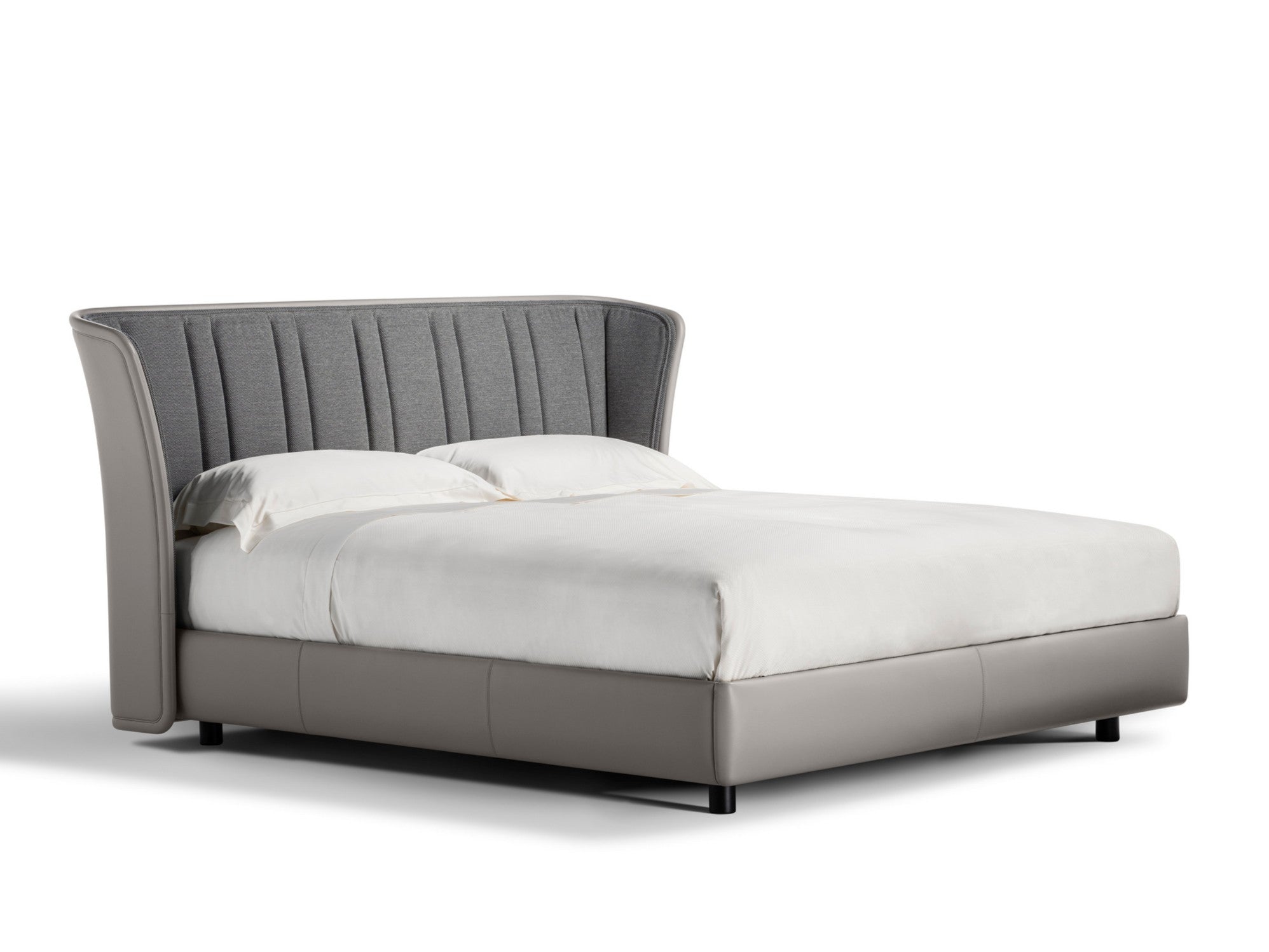 Modern Curved Headboard Bed