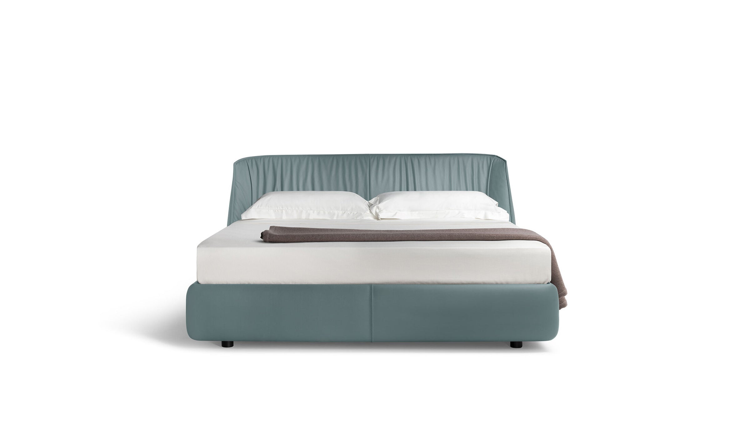 Modern Curved Upholstered Bed