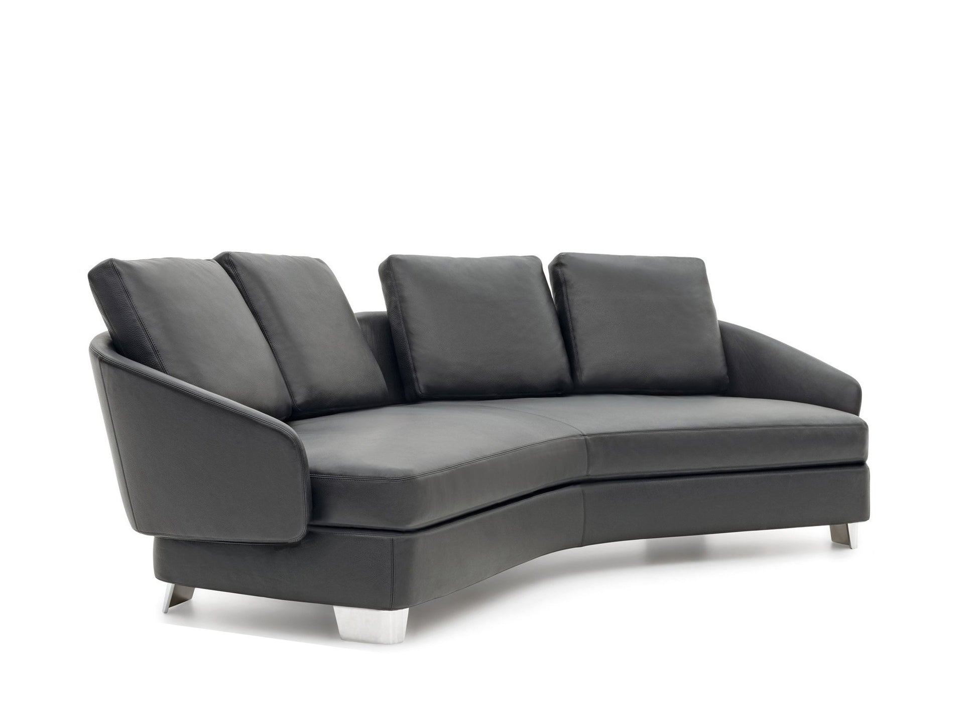 Sunbeam Yellow Modern Accent Chair - Ergonomic Curved Backrest & Chrome Metal Legs for Living Room