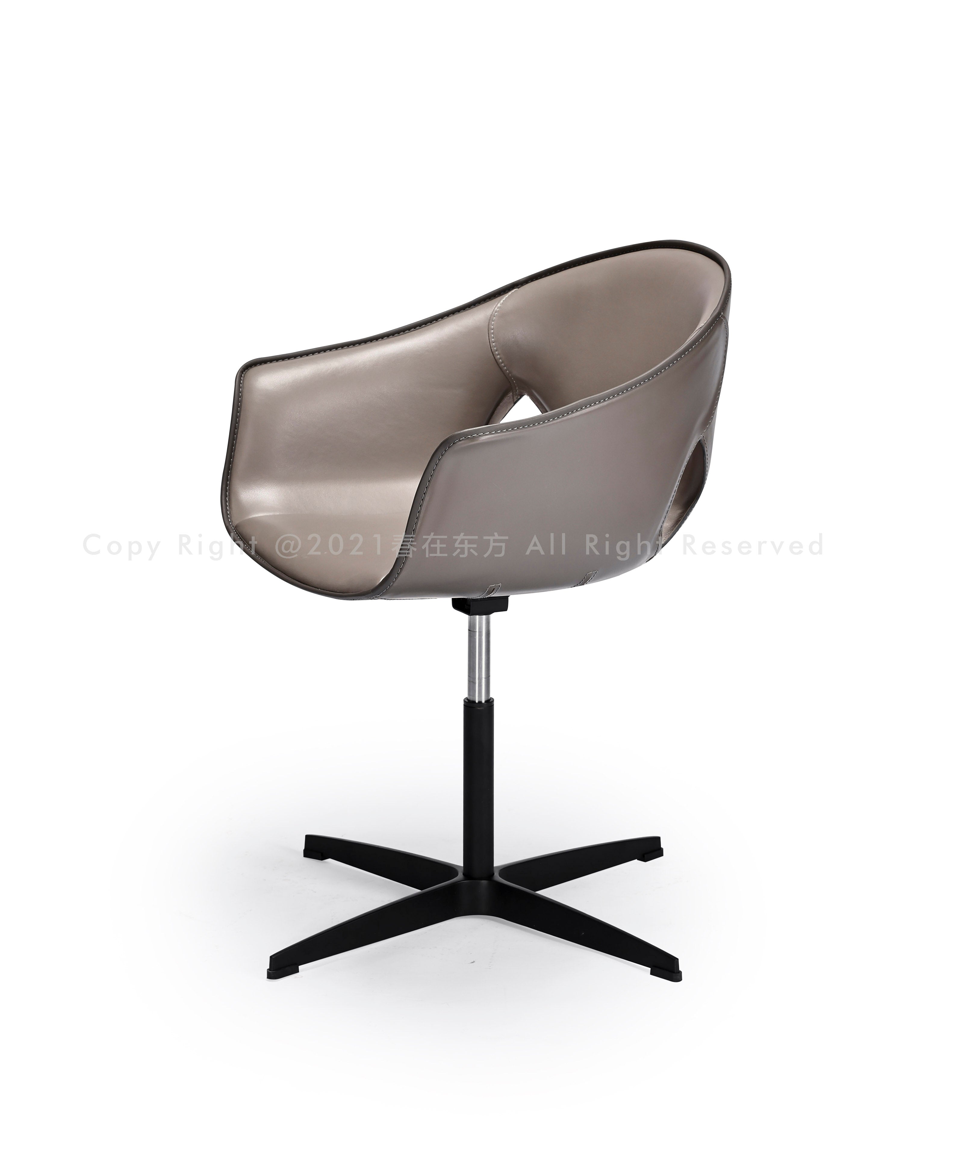 Modern Curved Back Guest and Desk Chair – Premium Upholstery & Sleek Black Support