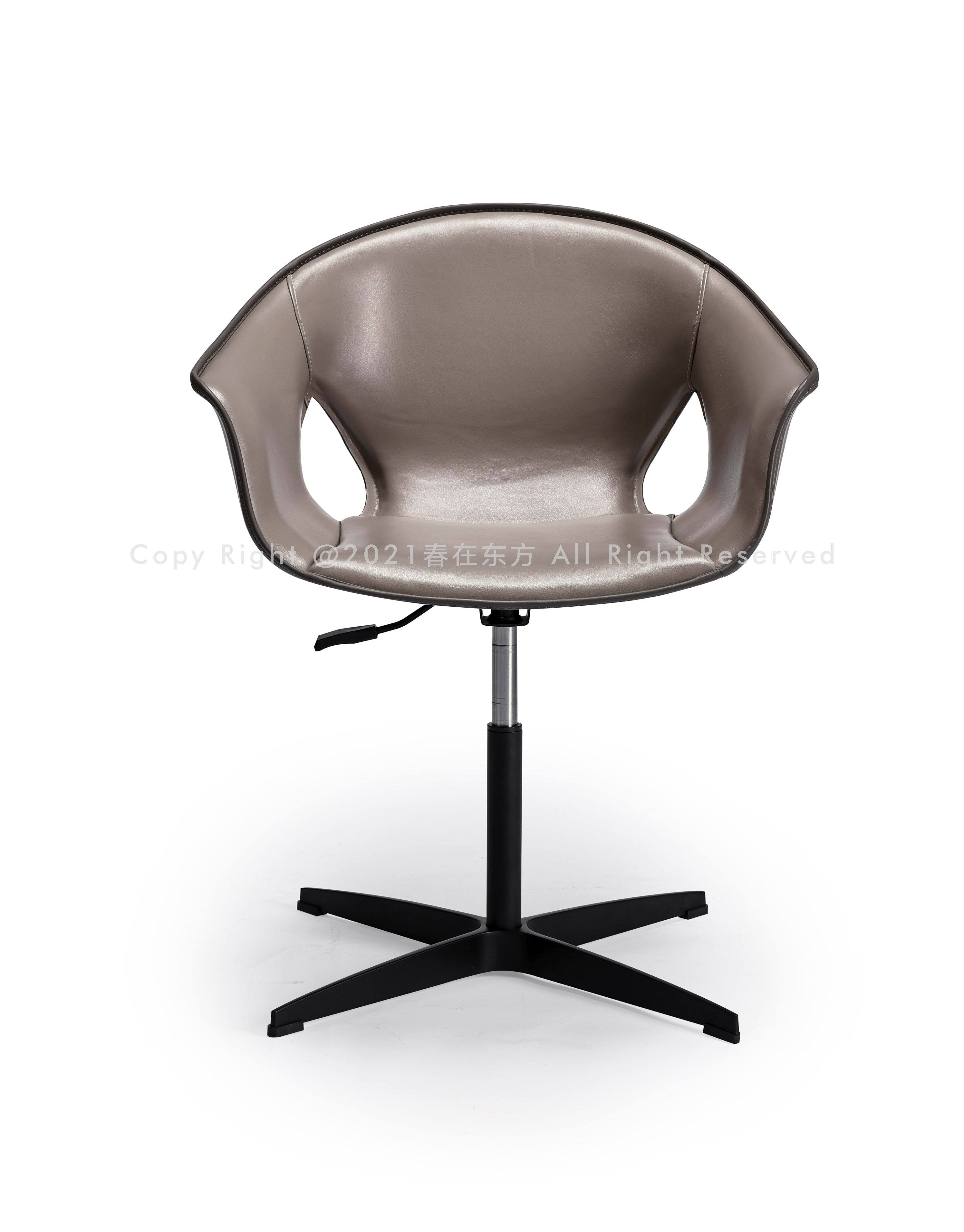 Modern Curved Back Guest and Desk Chair – Premium Upholstery & Sleek Black Support
