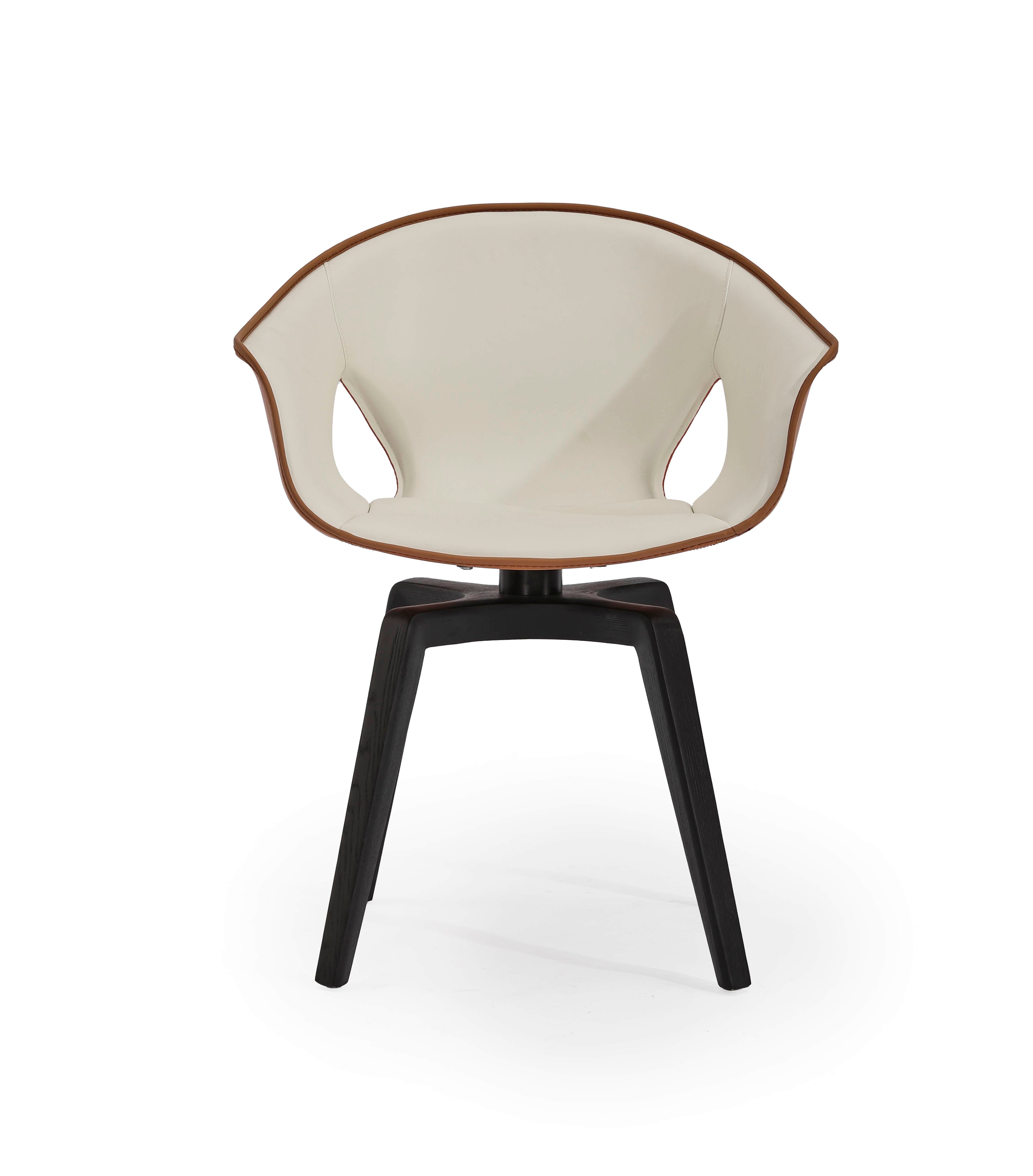 Contemporary Love-Seat Chair – Soft Blue Fabric with White Heart Cutout – Scandinavian-Inspired Dining Chair