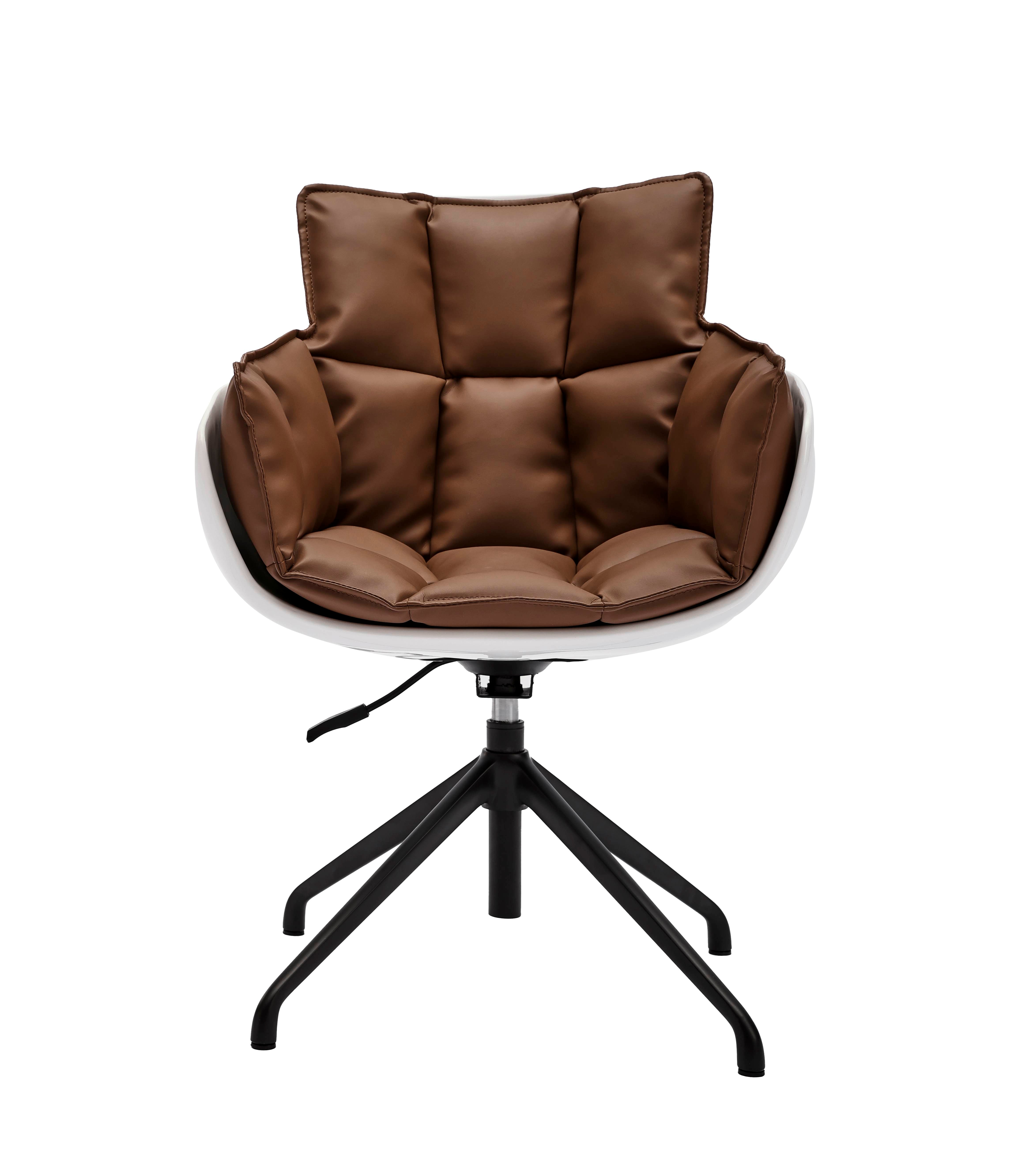 Contemporary Gray Accent Guest Chair – Soft Cushioned Seat & Sturdy Black Base