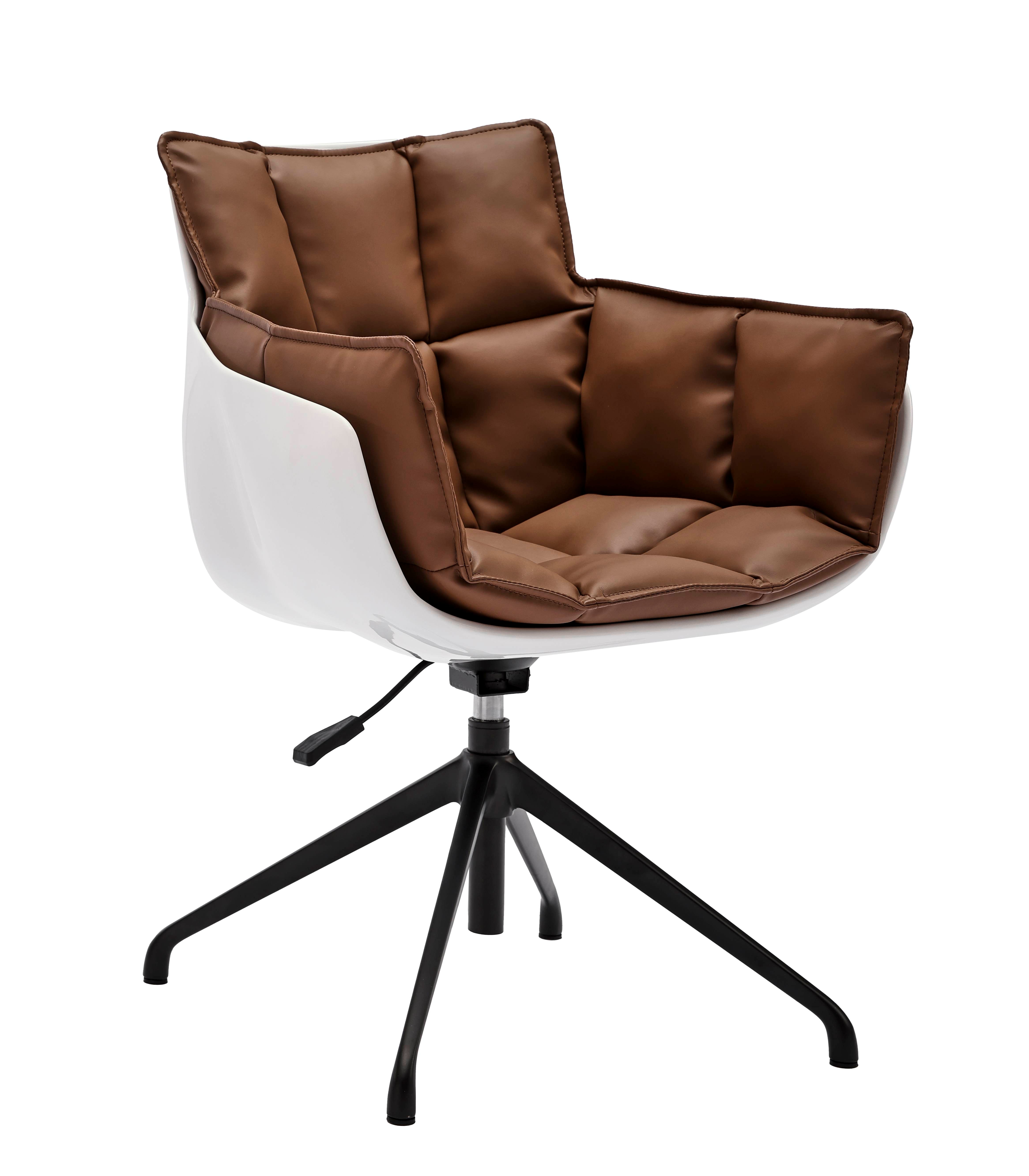 Contemporary Gray Accent Guest Chair – Soft Cushioned Seat & Sturdy Black Base