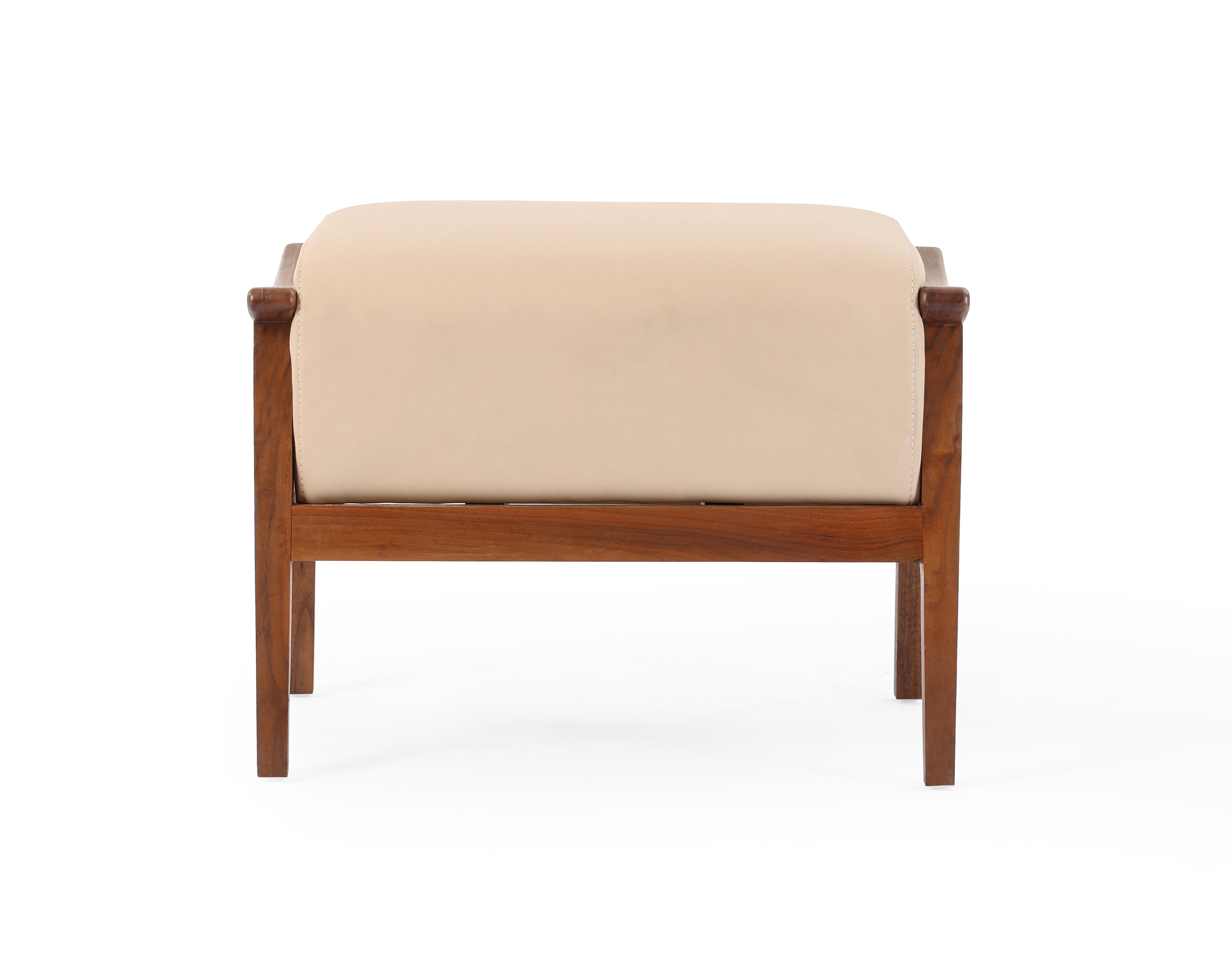 Modern Wooden Chair - Upholstered Seat with Slim Frame