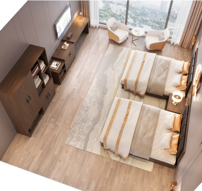 Ember- hotel guestroom furniture plan 3