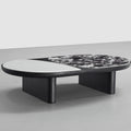 Modern Elliptical Contrast Coffee Table