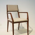 DS Amber Flow Lounge Chair: Walnut-Stained Ashwood & Organic Modernism