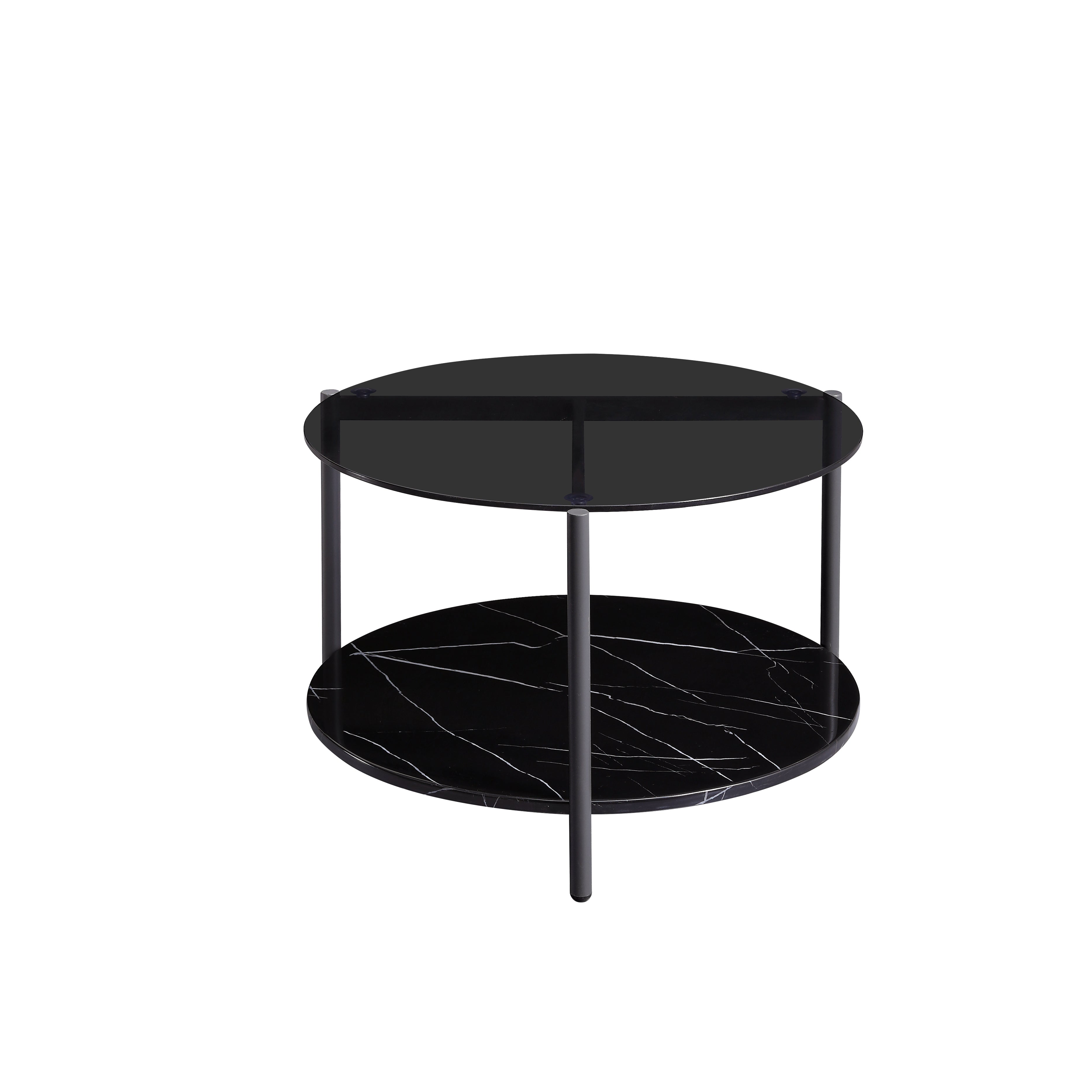 Luxury Fusion Marble & Glass Coffee Table
