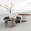 Modern Marble & Wood Grain Coffee Tables | Industrial-Meets-Organic Design