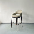 Elegant solid wood barstool
