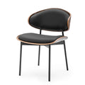 Nordic Black Velvet Chair – Natural Oak Edge Detailing + Matte Black Frame – Contemporary Comfort Seating