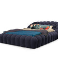 Modern Puff-Panel Upholstered Bed