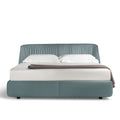 Modern Curved Upholstered Bed