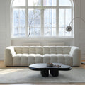 Plush Cloud Chenille Sofa: Hand-Tufted Chunky Boucle Fabric with Triple Cushions | Modern Minimalist 80" Sofa for Cozy Living Room