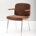 Modern Velvet Accent Chair - Solid Wood Frame & Metal Legs Mid-Century Inspired